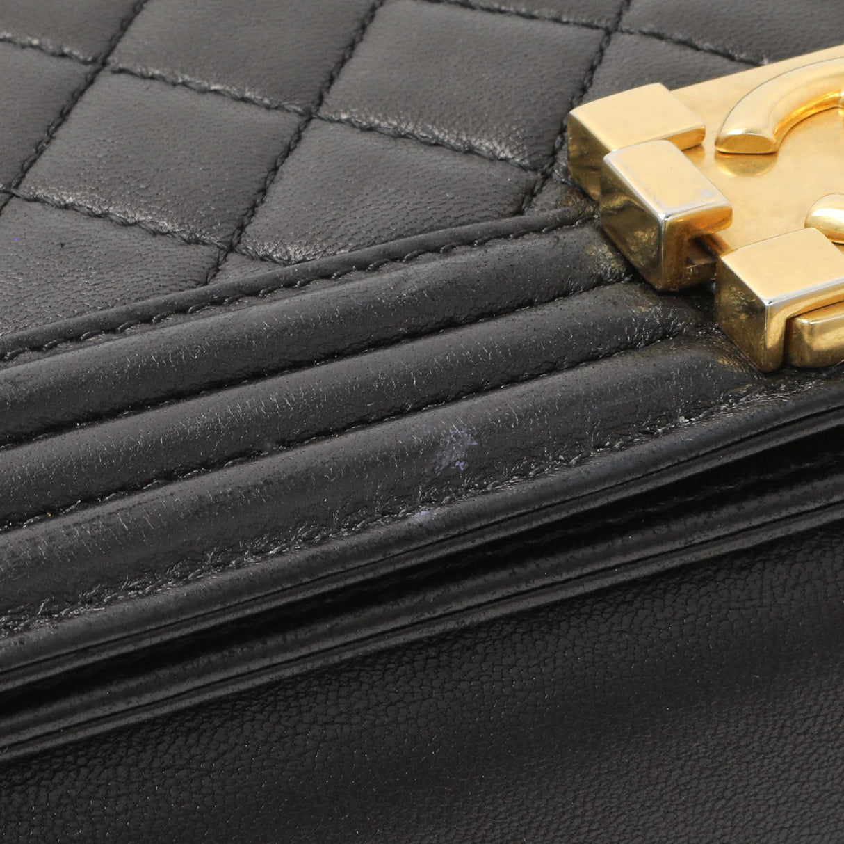 Chanel Black Quilted Lambskin Medium Boy Flap Handbags Chanel