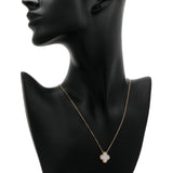 Van Cleef & Arpels 18K Yellow Gold Mother of Pearl Vintage Alhambra Pendant Necklace Designer Jewellery Modaselle