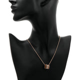 Bulgari 18K Rose Gold B.zero1 Rock Pendant Necklace Designer Jewellery Bulgari