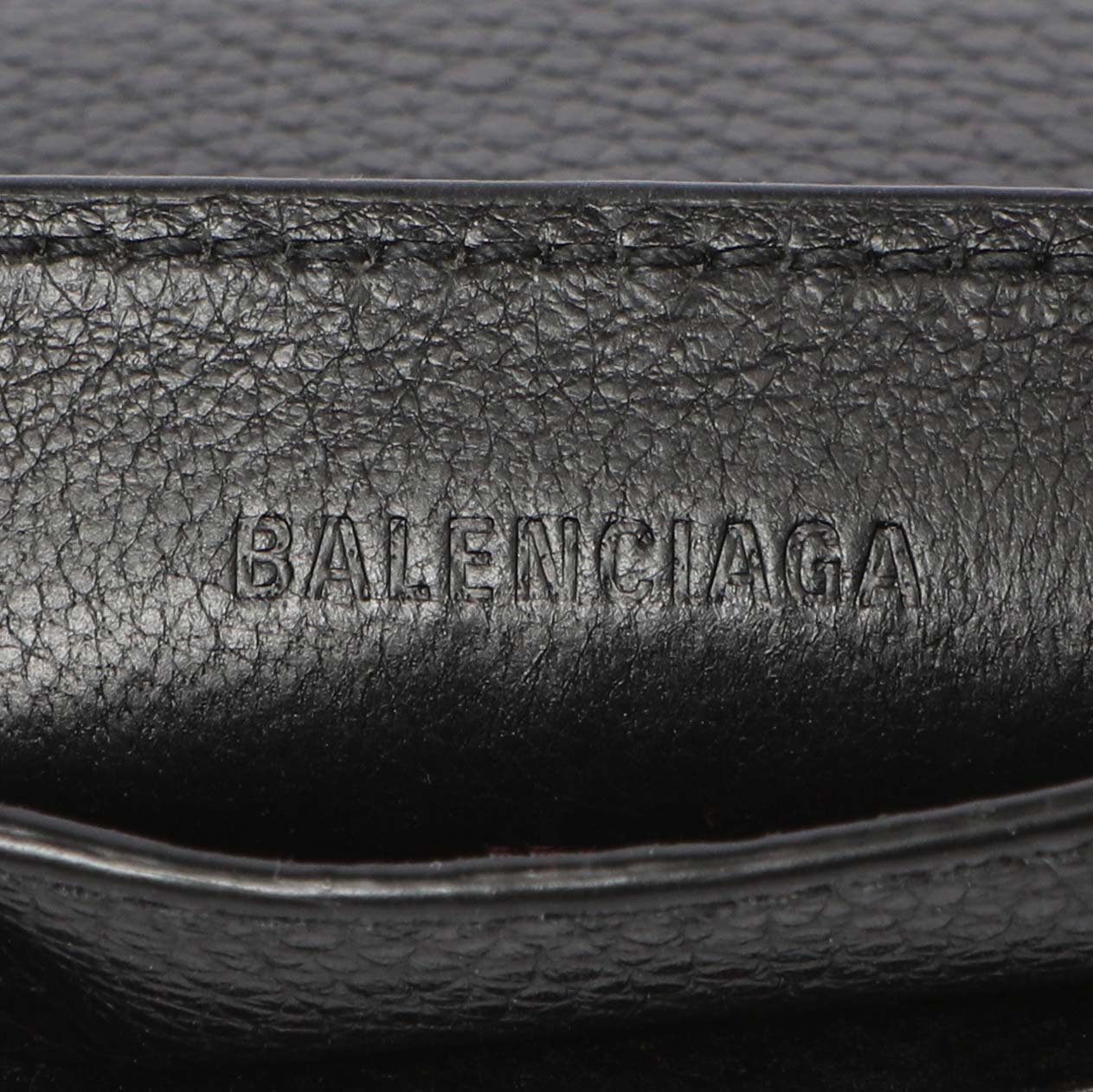 Balenciaga Black Grained Calfskin Neo Classic Card Holder – Modaselle