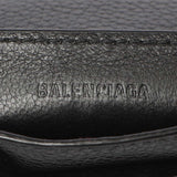 Balenciaga Black Grained Calfskin Neo Classic Card Holder