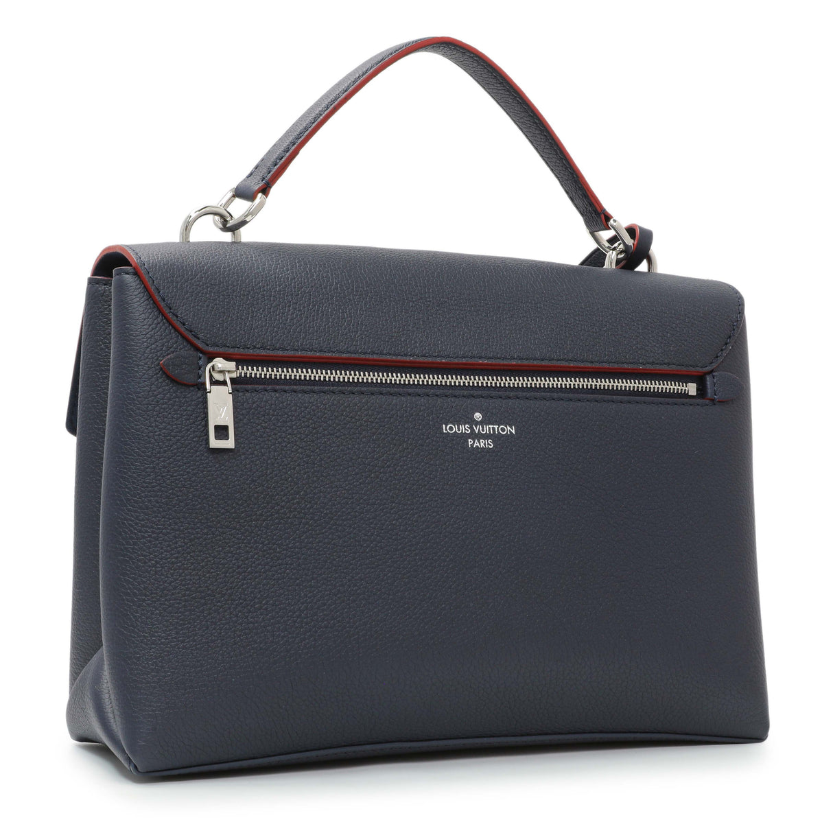 Louis Vuitton Marine Rouge Soft Calfskin My Lockme Top Handle Handbags Louis Vuitton