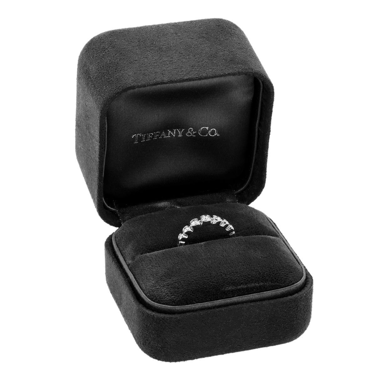 Tiffany & Co. Platinum Diamond Graduated Jazz Ring Designer Jewellery Tiffany and Co