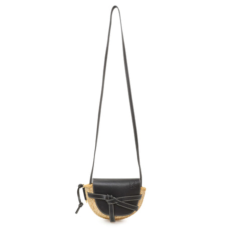 Loewe Calfskin Raffia Mini Gate Crossbody Bag Handbags Loewe