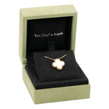 Van Cleef & Arpels 18K Yellow Gold Mother of Pearl Vintage Alhambra Pendant Necklace Designer Jewellery Modaselle