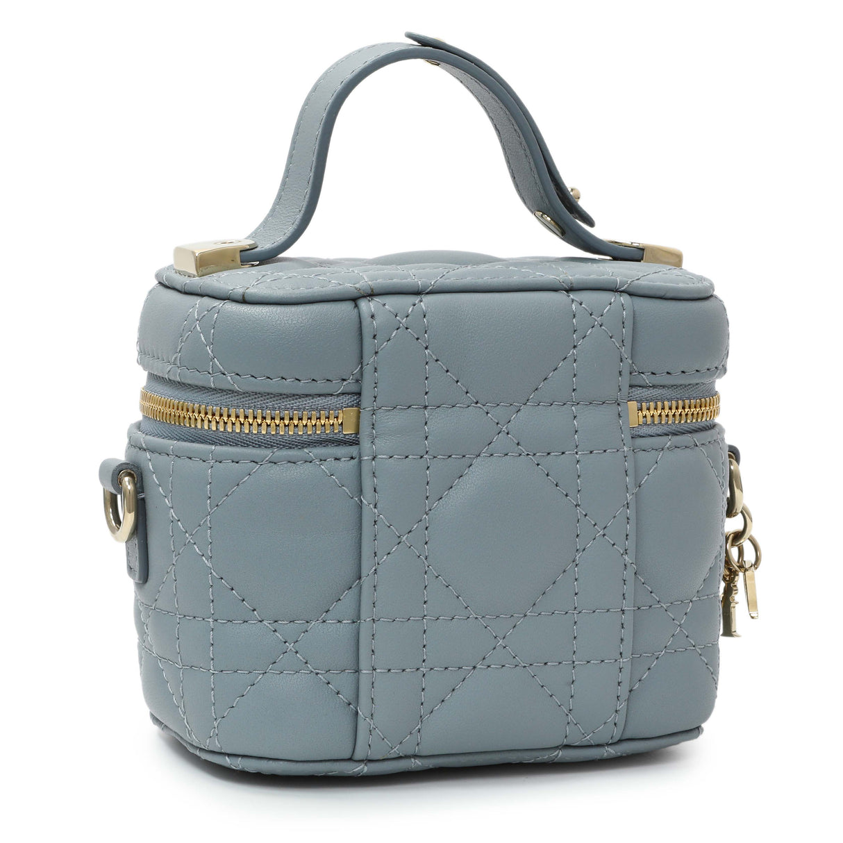 Christian Dior Lambskin Cannage Micro Lady Dior Vanity Case Handbags Christian Dior
