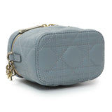 Christian Dior Lambskin Cannage Micro Lady Dior Vanity Case Handbags Christian Dior