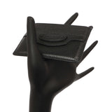 Balenciaga Black Grained Calfskin Neo Classic Card Holder