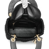 Christian Dior Black Tweed Mini Lady Dior Handbags Christian Dior