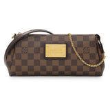 Louis Vuitton Damier Ebene Eva Clutch Handbags Louis Vuitton