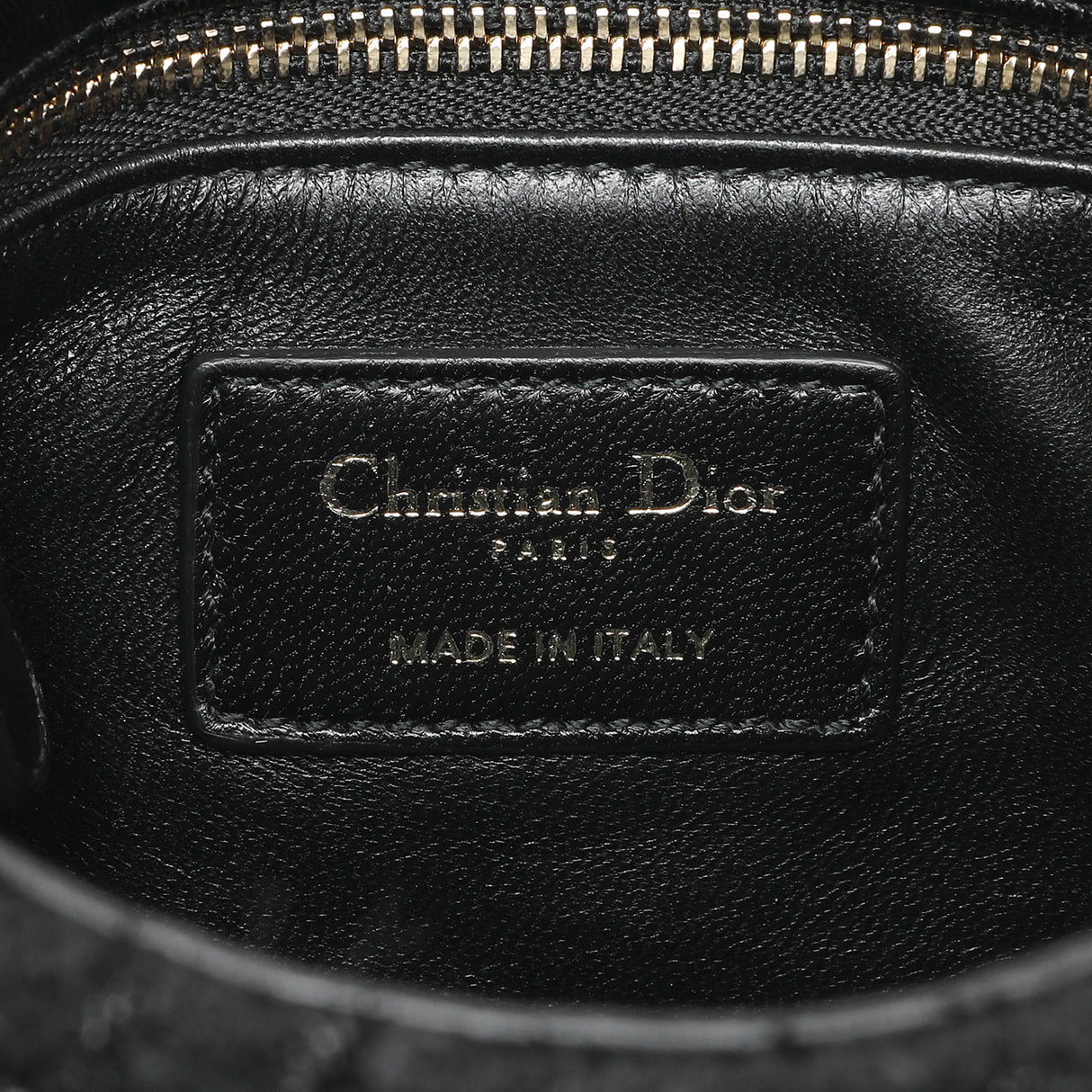 Christian Dior Black Tweed Mini Lady Dior Handbags Christian Dior