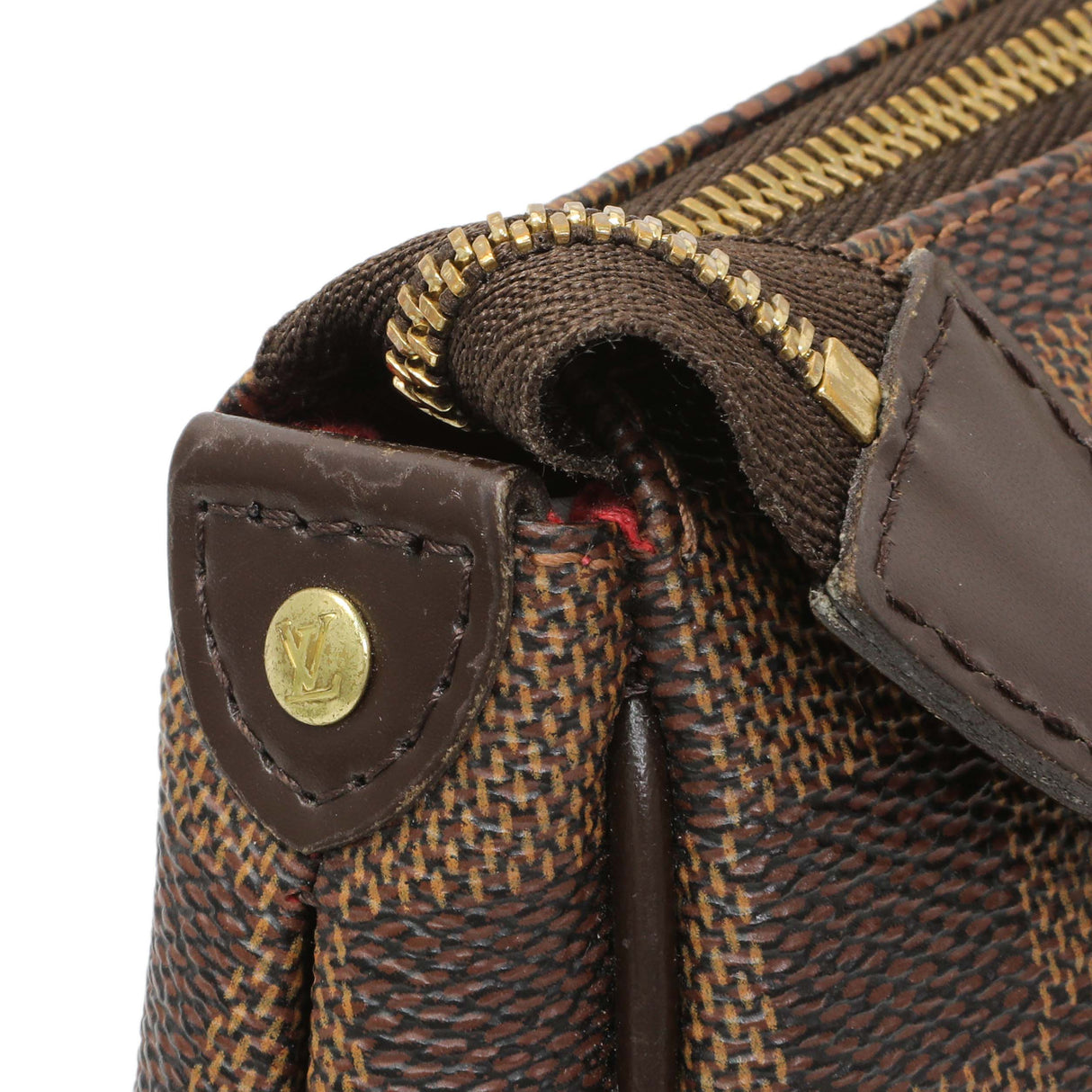 Louis Vuitton Damier Ebene Eva Clutch Handbags Louis Vuitton