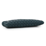 Bottega Veneta Teal Intrecciato Nappa Mini Pouch with Strap Handbags Bottega Veneta