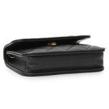 Chanel Black Quilted Lambskin Pearl Crush Clutch With Chain Handbags Chanel