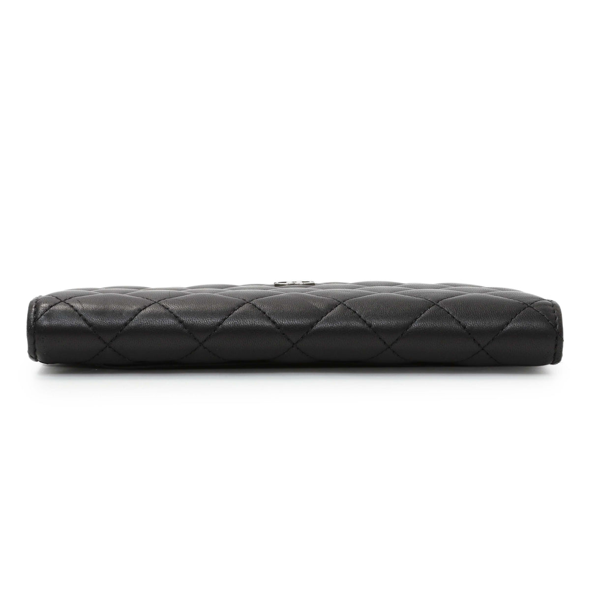 Chanel Lambskin Quilted Yen Wallet Black