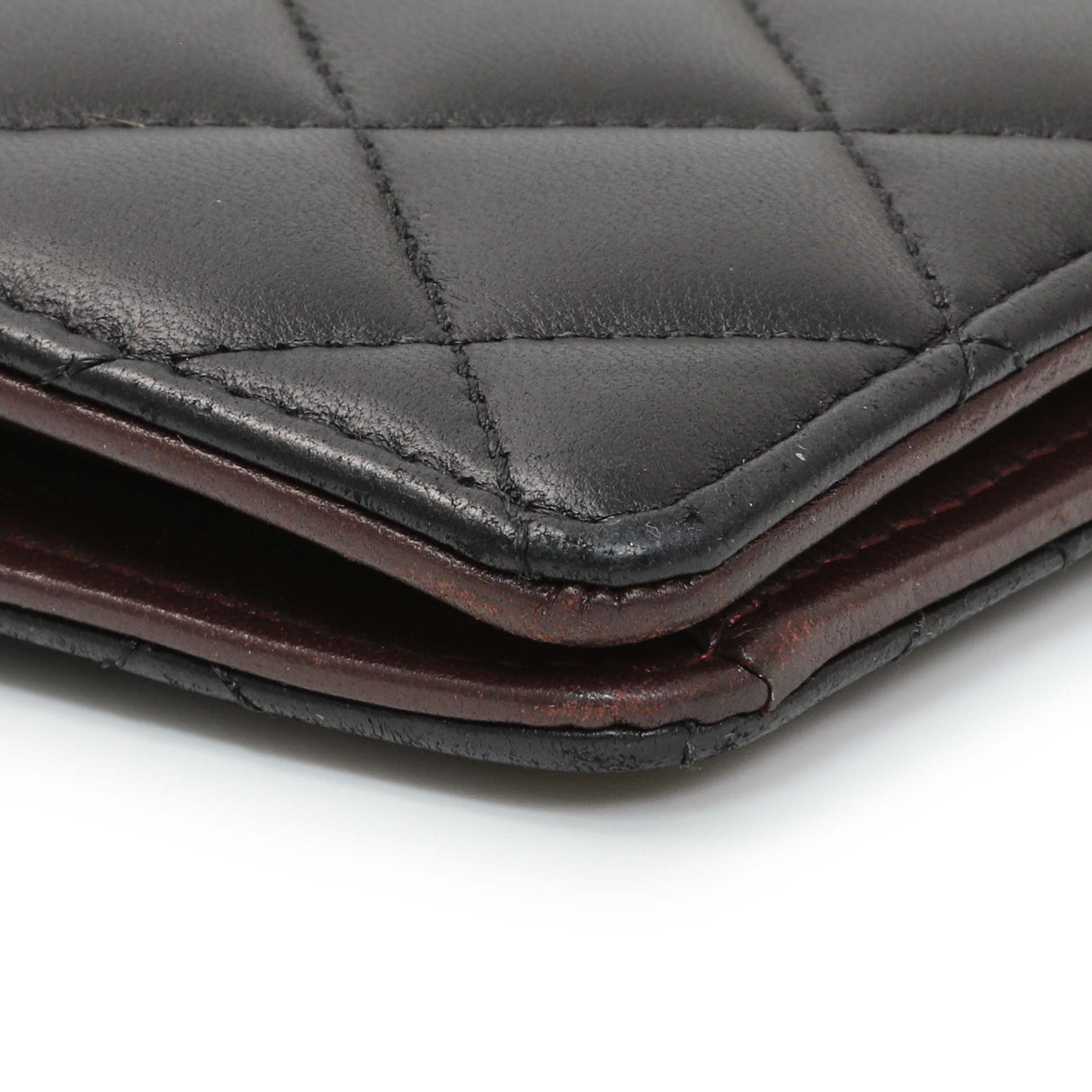 Chanel Lambskin Quilted Yen Wallet Black