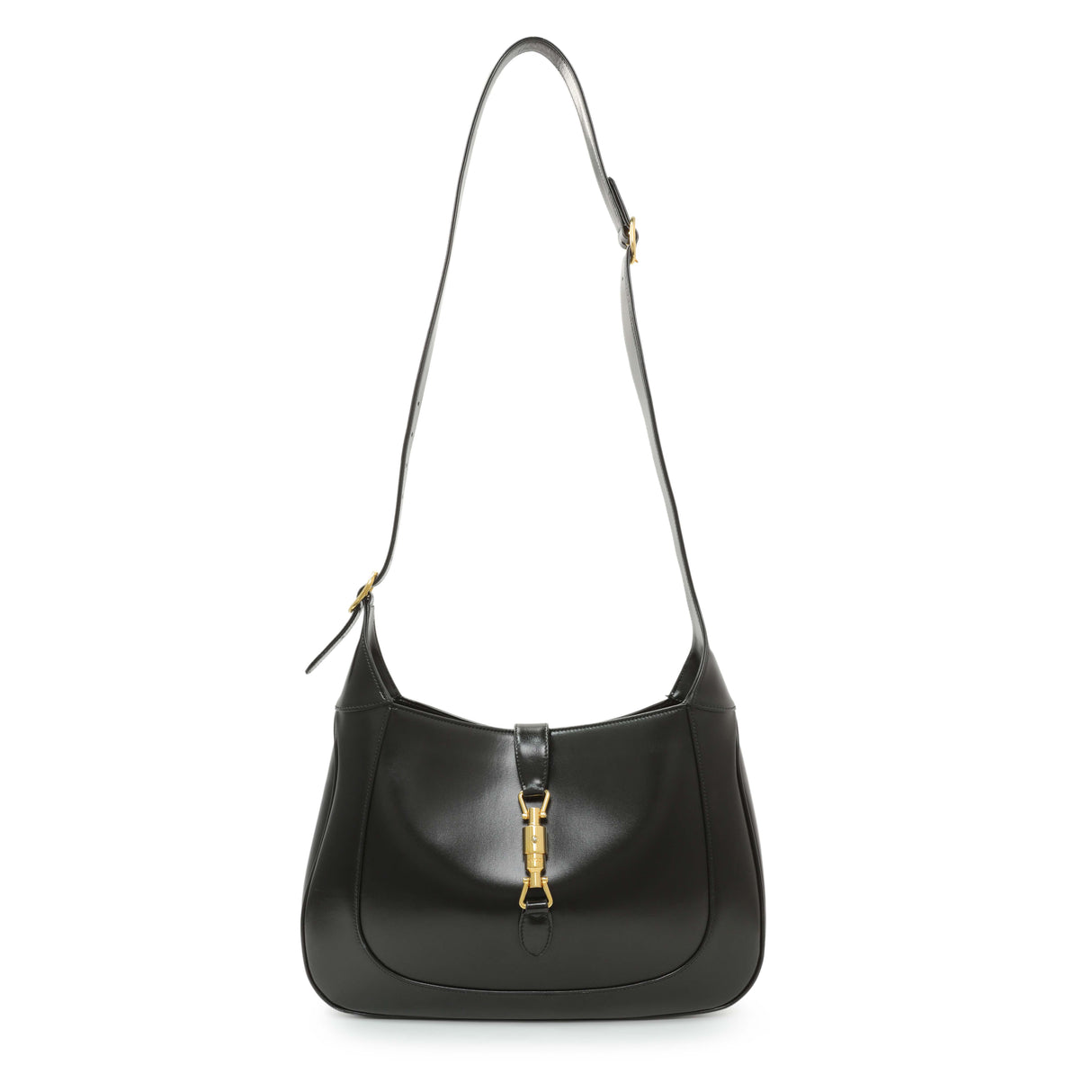 Gucci Black Calfskin Medium Jackie 1961 Hobo Handbags Gucci