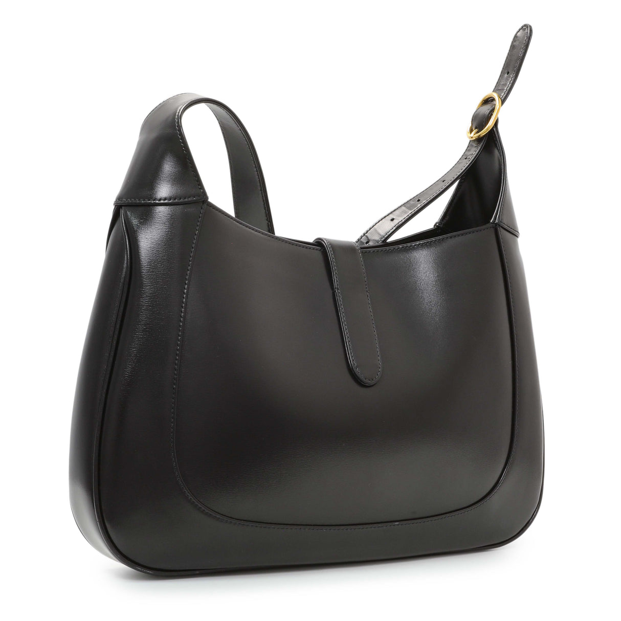 Gucci Black Calfskin Medium Jackie 1961 Hobo Handbags Gucci