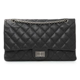 Chanel Black Quilted Caviar Reissue 2.55 Reissue 227 Flap