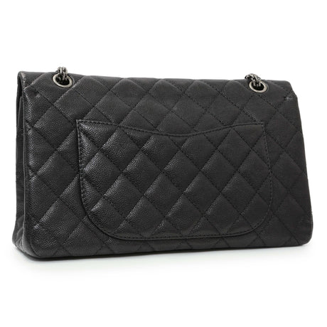 Chanel Black Quilted Caviar Reissue 2.55 Reissue 227 Flap
