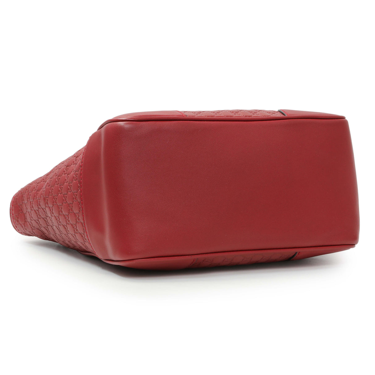 Gucci Red Micro Guccissima Bree Small Top Handle Tote Bag