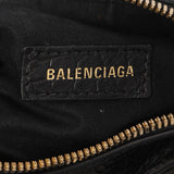 Balenciaga Black Crocodile Embossed Le Cagole Shoulder Bag XS