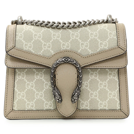 Gucci Oatmeal GG Supreme Monogram Mini Dionysus Shoulder Bag Handbags Gucci