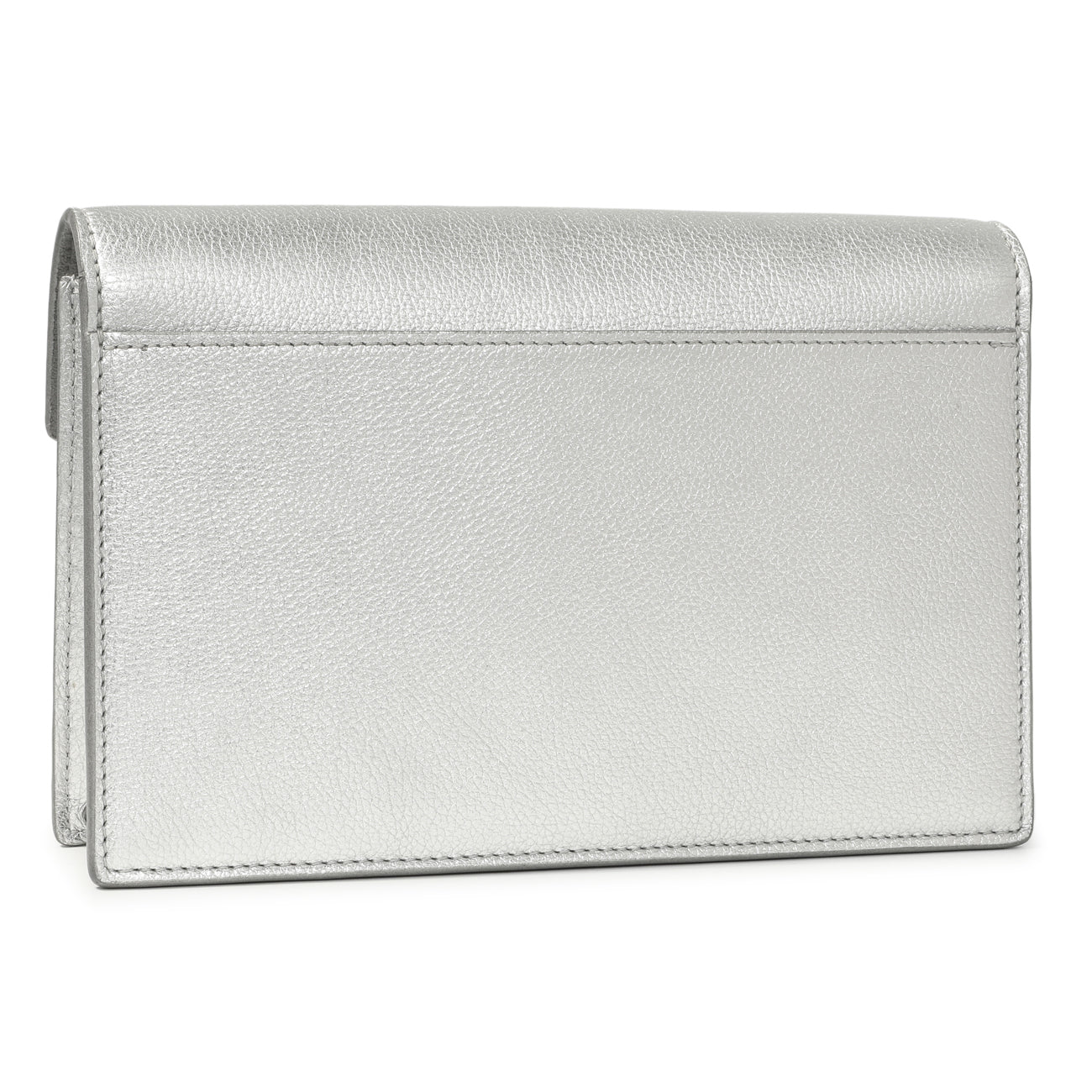 Louis Vuitton Silver Soft Calfskin Mylockme Chain Pochette – Modaselle