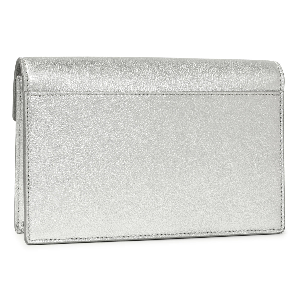 Louis Vuitton Silver Soft Calfskin Mylockme Chain Pochette