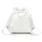Prada White Re-Nylon Saffiano Medium Backpack with Pouch Handbags Prada