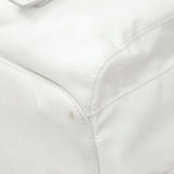 Prada White Re-Nylon Saffiano Medium Backpack with Pouch Handbags Prada