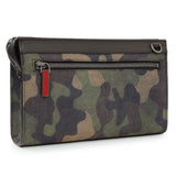 Christian Louboutin Cafe Green Camouflage-Print Funky Spikes Crossbody Bag Handbags Christian Louboutin