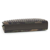 Christian Louboutin Cafe Green Camouflage-Print Funky Spikes Crossbody Bag Handbags Christian Louboutin