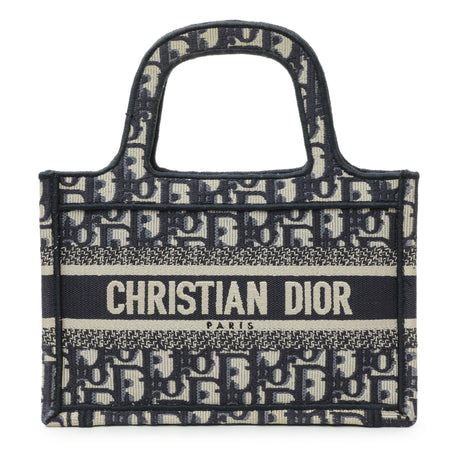 Christian Dior Blue Oblique Mini Book Tote Handbags Christian Dior