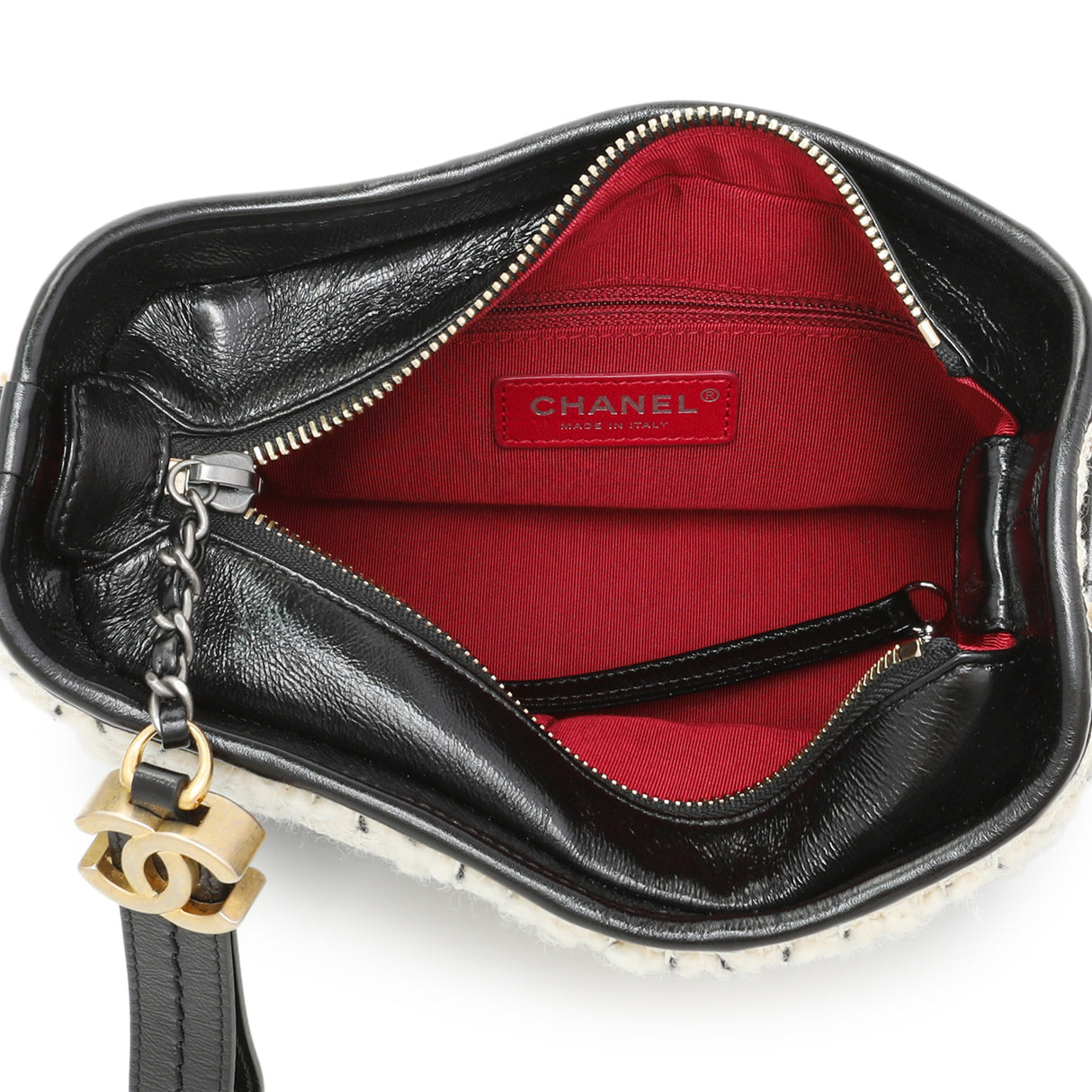Chanel Tweed Calfskin Small Gabrielle Hobo Handbags Chanel