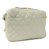 Chanel Grey Quilted Calfskin Small Camera Case