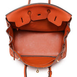Hermes Orange Clemence Birkin 35 Handbags Hermes