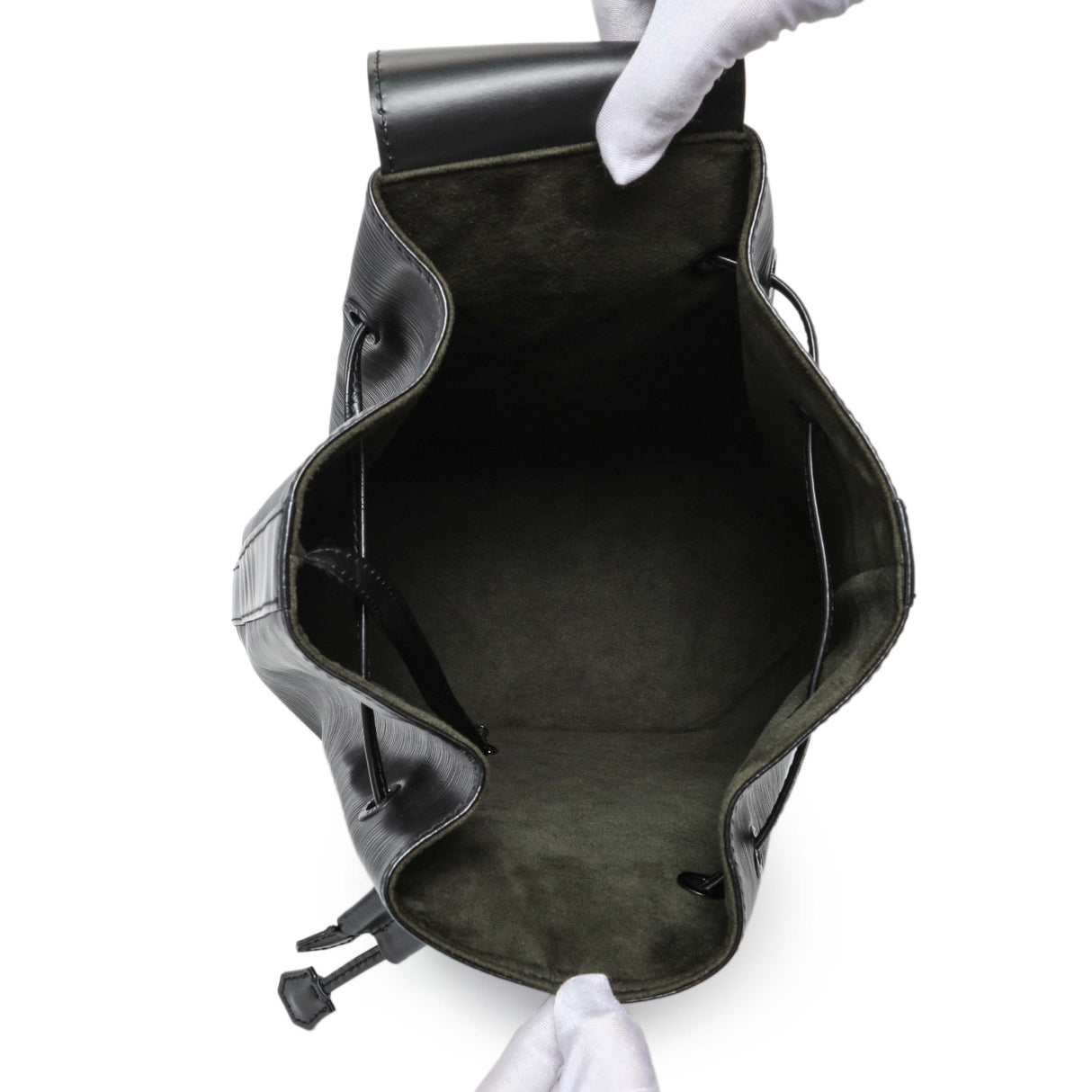 Louis Vuitton Black Epi Sac a Dos Drawstring Bag Handbags Louis Vuitton