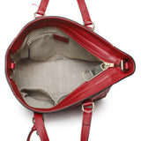 Gucci Red Micro Guccissima Bree Small Top Handle Tote Bag