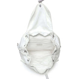 Prada White Re-Nylon Saffiano Medium Backpack with Pouch Handbags Prada