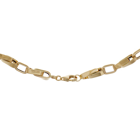 18K Yellow Gold Twist Link Chain Fine Jewellery Modaselle
