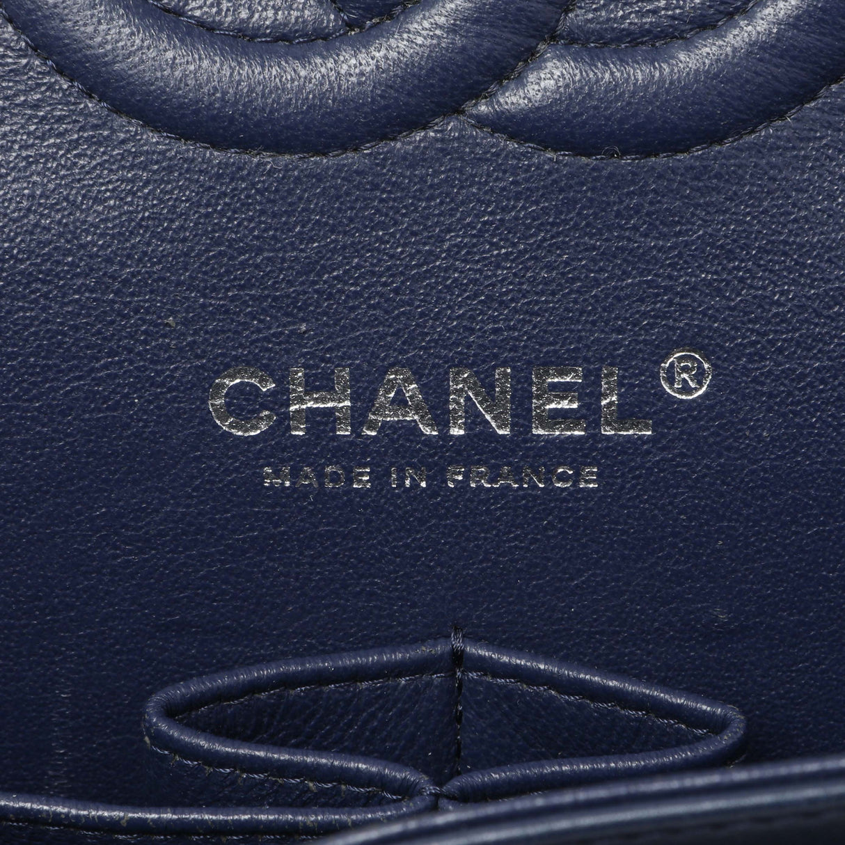 Chanel Blue Quilted Lambskin Medium Classic Double Flap Handbags Chanel