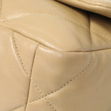 Chanel Beige Quilted Lambskin Medium 19 Flap