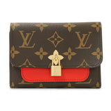Louis Vuitton Monogram Coquelicot Flower Lock Compact Wallet Accessories Louis Vuitton