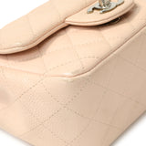 Chanel Light Pink Quilted Caviar Mini Square Flap