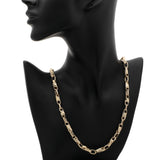 18K Yellow Gold Twist Link Chain Fine Jewellery Modaselle