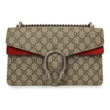 Gucci Red GG Supreme Monogram Small Dionysus Shoulder Bag