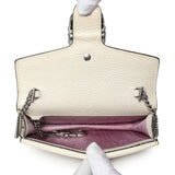 Gucci White Calfskin Dionysus Super Mini