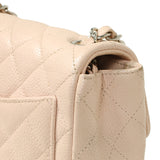 Chanel Light Pink Quilted Caviar Mini Square Flap