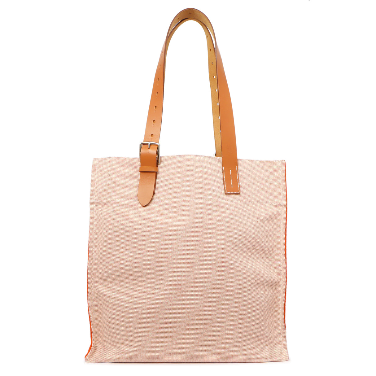 Hermes Canvas Calfskin Etriviere Shopping Tote